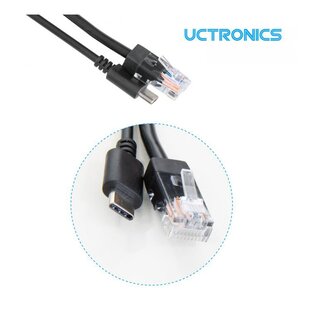 UCTRONICS U6115 PoE Splitter USB-C 5V - Active PoE to Micro USB Adapter