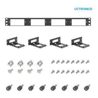 UCTRONICS U6195 Front Removable Raspberry Pi 1U Rack Mount, 71.90 &eu