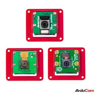 Arducam U6251 Acrylic Camera Enclosure Case for Raspberry Pi V1/V2/ and 16MP/64MP-Red