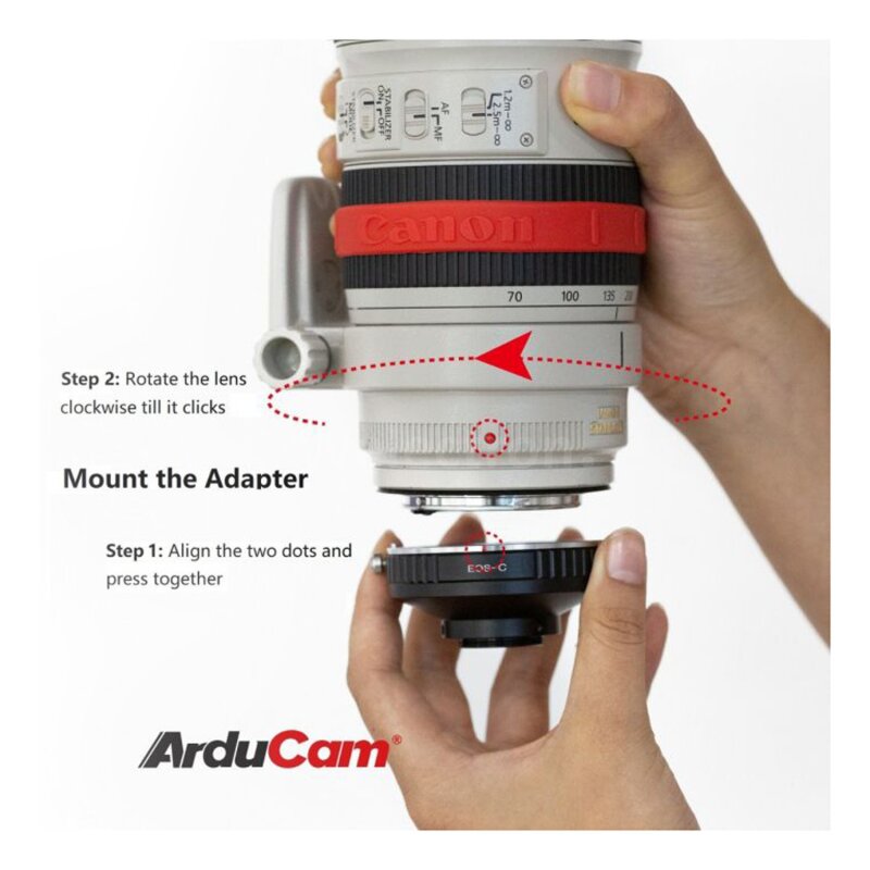Arducam UB0228 for Canon EOS Lens to CMount Lens Adapter, 35,90 &eur
