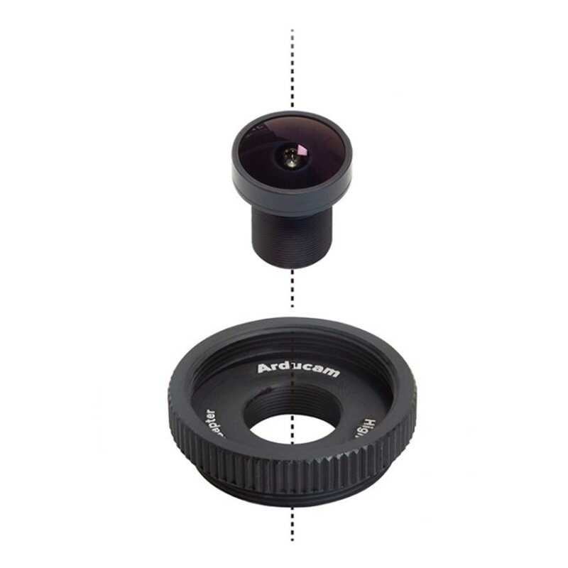 Arducam LN064 120 Degree Wide Angle 1/2.3inch M12 Lens with Lens Adap