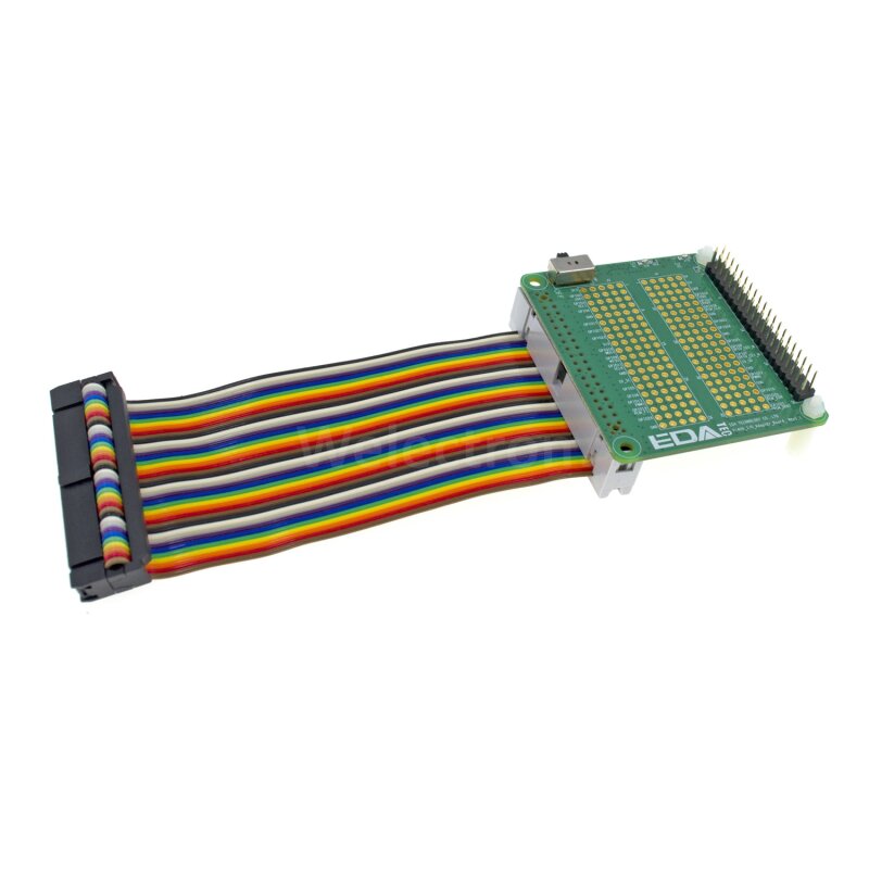 Edatec Pi400PROT-R 40pin I/O Protector for Pi400, Rainbow Cable, 9.90