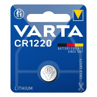 Varta CR1220 Lithium Coin Cell 3V, 35mAh