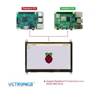 UCTRONICS U610301 5 Inch Touchscreen for Raspberry Pi with Prop Stand