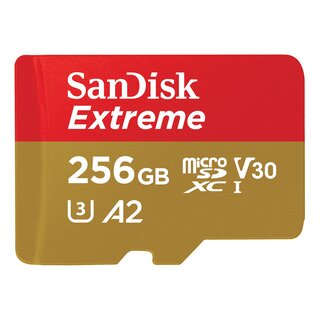 SanDisk SDSQXAV-256G-GN6MA Extreme microSD Speicherkarte 256 GB (190 MB/s)