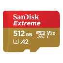 SanDisk SDSQXAV-512G-GN6MA Extreme microSD Card 512 GB...