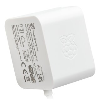 Official Raspberry Pi 27W USB-C Power Supply White