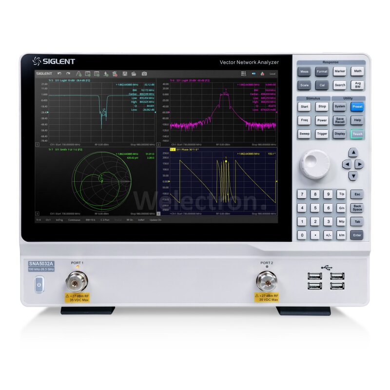 Vektor-Netzwerkanalysator VNA-Antennenanalysator 23 MHz-6200 MHz 3,2-Zoll-LCD 4000-mAh-Akku