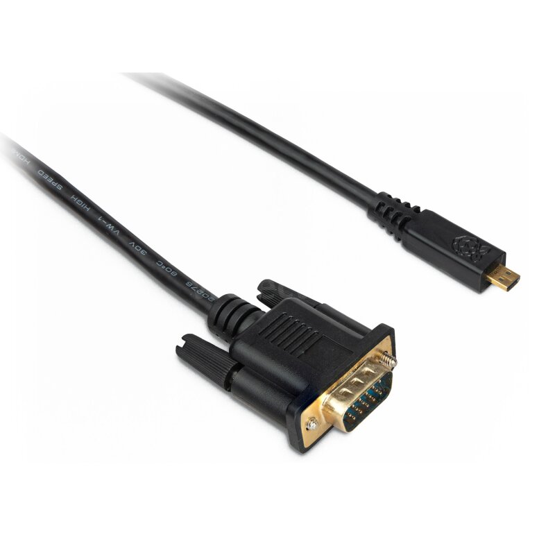 Official Raspberry Pi micro HDMI to VGA Cable Black 1m 8.90