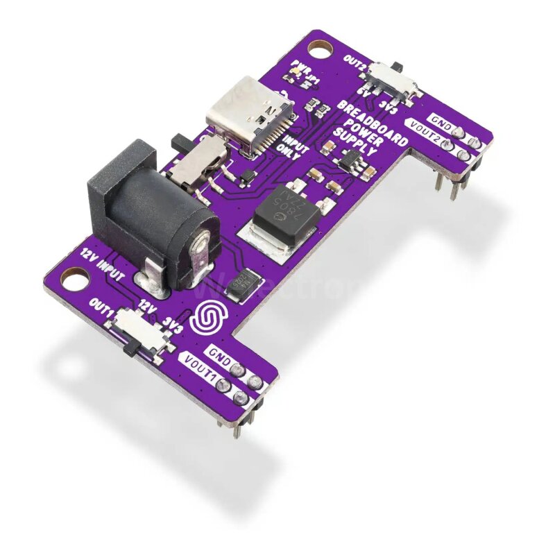 Soldered 333084 Breadboard power supply board, 9.90