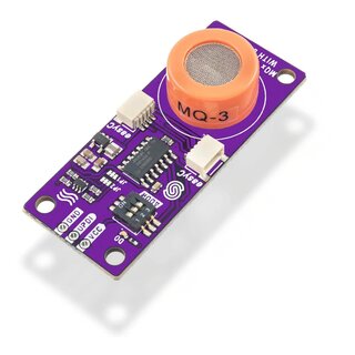 Soldered 333117 Alcohol, Ethanol sensor MQ3 breakout with easyC
