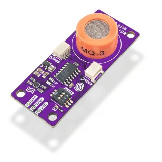 Soldered 333117 Alcohol, Ethanol sensor MQ3 breakout with easyC