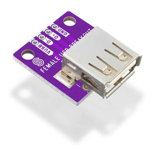 Soldered 333132 USB Type A female breakout