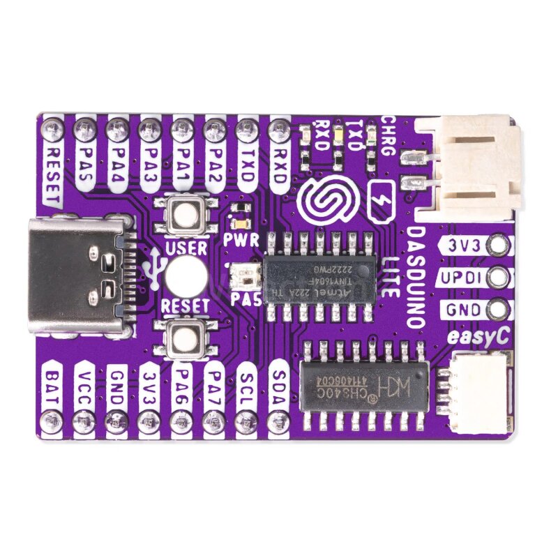 Soldered 333226 Dasduino LITE with male headers (ATTiny1604), 6.40 &e