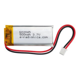 Soldered 333278 Li-ion battery 500mAh 3.7V