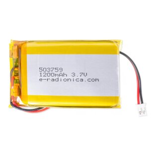 Soldered 333282 Li-ion battery 1200mAh 3.7V