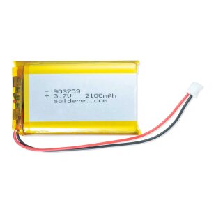 Soldered 333285 Li-ion battery 2100mAh 3.7V