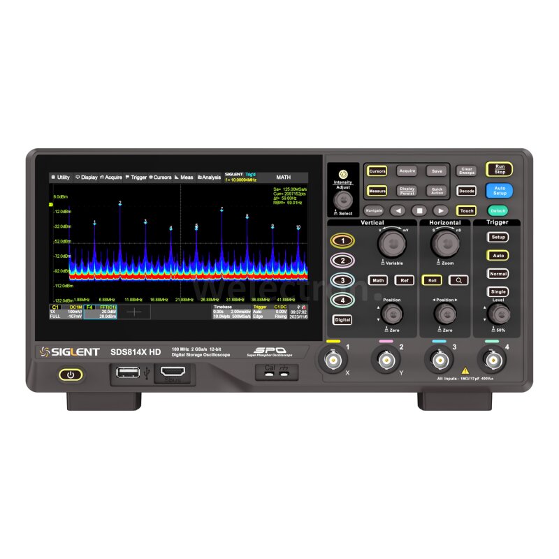 Siglent SDS814X HD Oscilloscope, 593,00 €