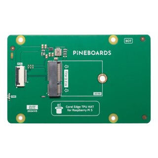 Pineboards BAI1L Hat AI! TPU Adapter for Raspberry Pi 5