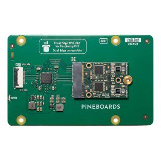 Pineboards BAI1L-DES-TPU Hat Ai Dual Edge TPU Bundle für Raspberry Pi 5