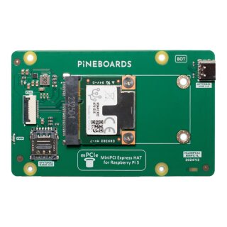 Pineboards BMPC1L-TPU Hat mPCIe Coral Edge TPU Bundle für Raspberry Pi 5