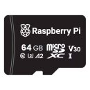 Offizielle Raspberry Pi microSD Speicherkarte 64 GB (Bulk)