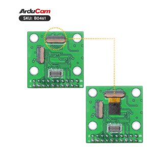Arducam B0461 HM0360 VGA Monochrome DVP Camera Module for Arduino GIGA R1 WIFI Board