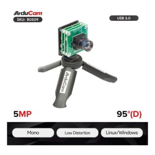 Arducam B0509-1 5MP AR0521 Monochrome USB 3.0 Camera Module-Without Encolsure