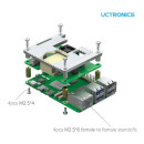 UCTRONICS U627802 PoE+ HAT for Raspberry Pi 5