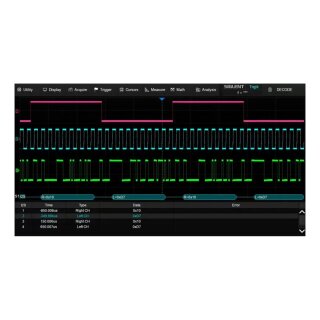 Siglent SDS5000HD-I2S I2S Trigger & Decode