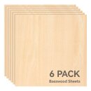 Bambu Lab B-YA001 3 mm Plywood, 6er-Pack Basswood
