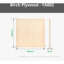 Bambu Lab 3 mm Plywood, 6er-Pack Birch