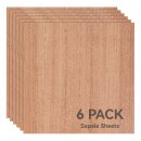 Bambu Lab 3 mm Plywood, 6er-Pack Sapele