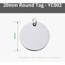 Bambu Lab Round Stainless Steel Tag, Pack of 5