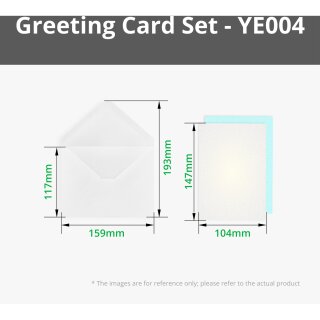 Bambu Lab Greeting Card Set, Pack of 2 Pearlescent White