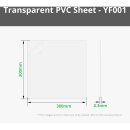 Bambu Lab 0.3mm Transparent PVC Sheet, Pack of 5