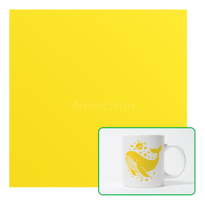Bambu Lab B-YG014 Matte Removable Vinyl, Pack of 10 Lemon Yellow, 9,90