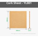 Bambu Lab 2 mm Cork Sheet, 4er-Pack
