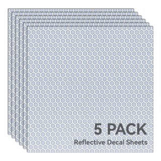 Bambu Lab Reflective Decal Sheet, Pack of 10 Light Gray