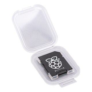 Offizielle Raspberry Pi microSD Speicherkarte 128 GB (vorbespielt, mit Adapter und Case)