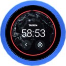 Waveshare 31623 ESP32-S3 1.8inch Knob Display Development Board (Blue, with 3.7V 102035 Lithium Battery)