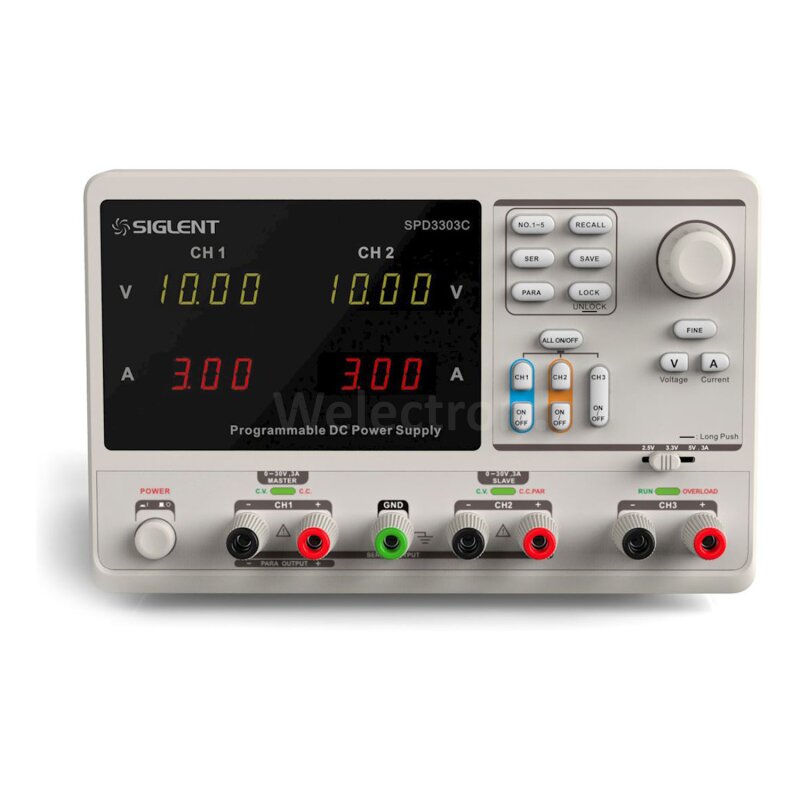Siglent SPD3303C Benchtop Power Supply, 296.00