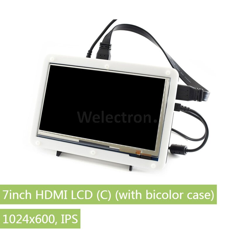 Raspberry Pi 7 inch LCD 7inch 1024x600 IPS display and VGA Connector DPI driver 