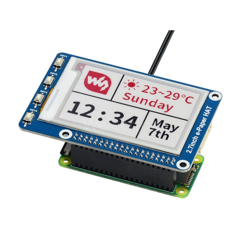  waveshare 13357 2 7inch e paper hat b 19 90 welectron