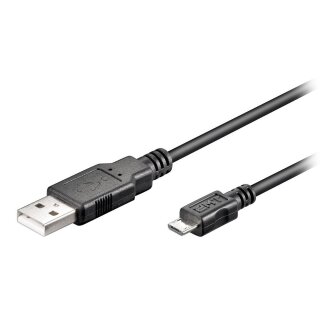 Goobay 93921 USB 2.0 Cable, microUSB 5.0m black