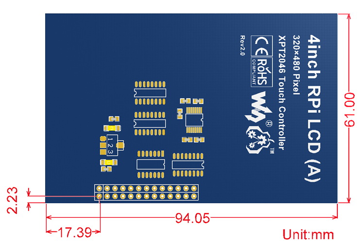 4inch-RPi-LCD-A-dimension