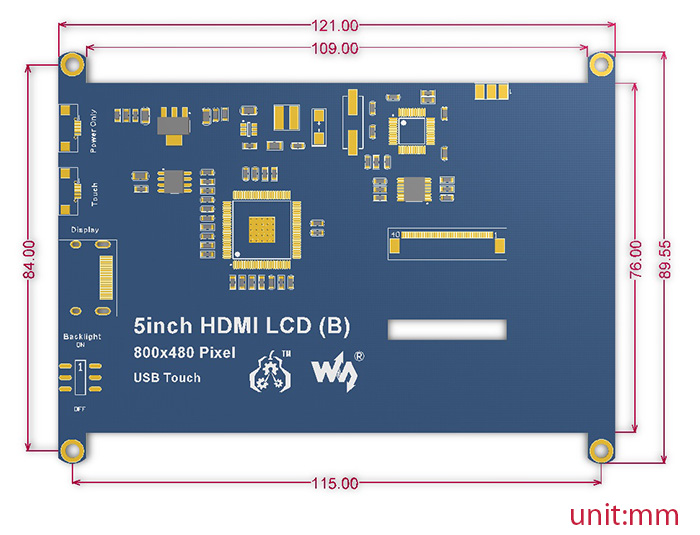 5inch-HDMI-LCD-B-dimension