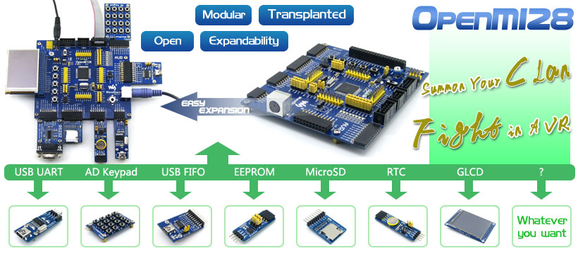 ATmega128 development board