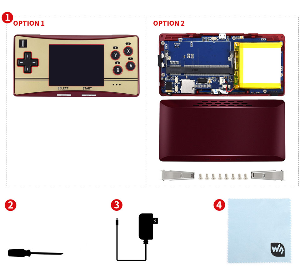 GPM2803P GPM2803P1 GPM2803P0 Portable game console based on Raspberry Pi Compute Module 3+ Lite