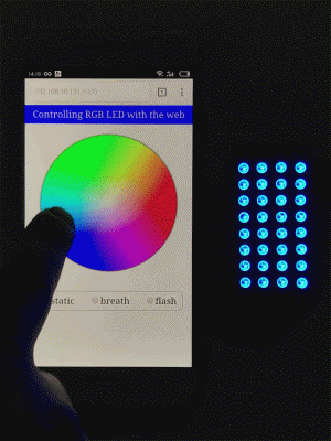 RGB LED HAT demo